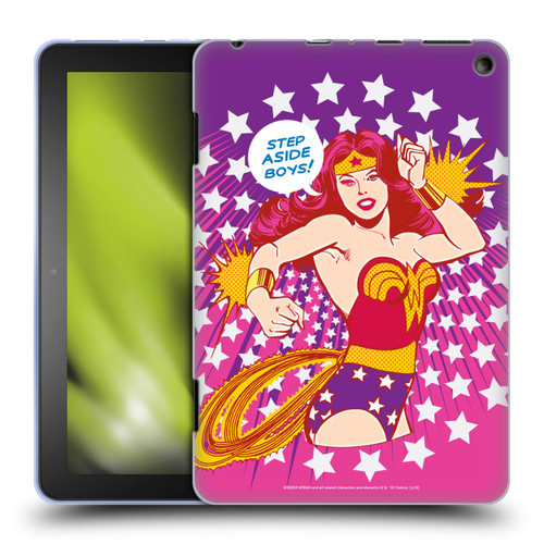 Wonder Woman DC Comics Vintage Art Step Aside Soft Gel Case for Amazon Fire HD 8/Fire HD 8 Plus 2020