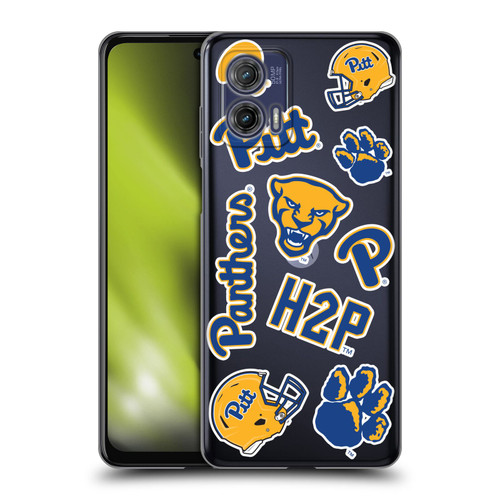 University Of Pittsburgh University of Pittsburgh Art Collage Soft Gel Case for Motorola Moto G73 5G