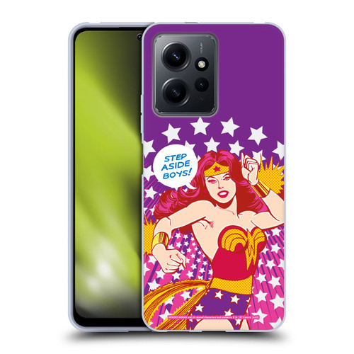 Wonder Woman DC Comics Vintage Art Step Aside Soft Gel Case for Xiaomi Redmi Note 12 4G