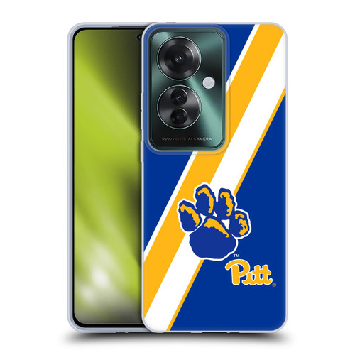 University Of Pittsburgh University Of Pittsburgh Stripes Soft Gel Case for OPPO Reno11 F 5G / F25 Pro 5G