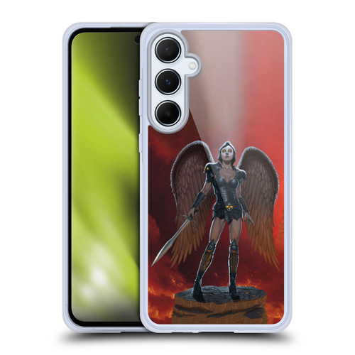 Vincent Hie Graphics Angel Of Vengeance Soft Gel Case for Samsung Galaxy A55 5G