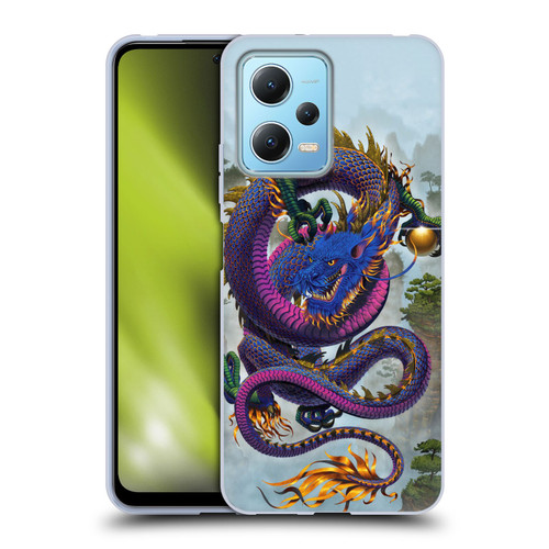 Vincent Hie Graphics Good Fortune Dragon Blue Soft Gel Case for Xiaomi Redmi Note 12 5G