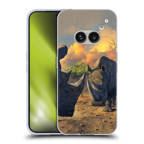 Vincent Hie Key Art Rhino Stand Off Soft Gel Case for Nothing Phone (2a)