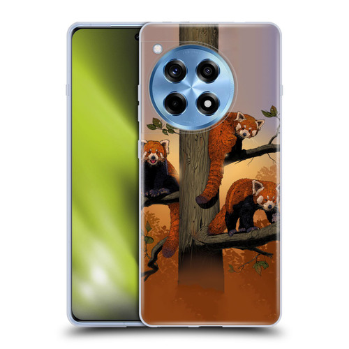 Vincent Hie Key Art Red Pandas Soft Gel Case for OnePlus 12R