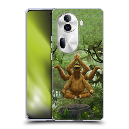 Vincent Hie Key Art Zen Sloth Soft Gel Case for OPPO Reno11 Pro