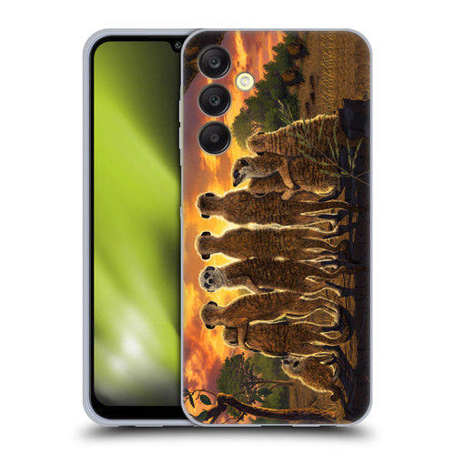 Vincent Hie Key Art Meerkat Family Soft Gel Case for Samsung Galaxy A25 5G