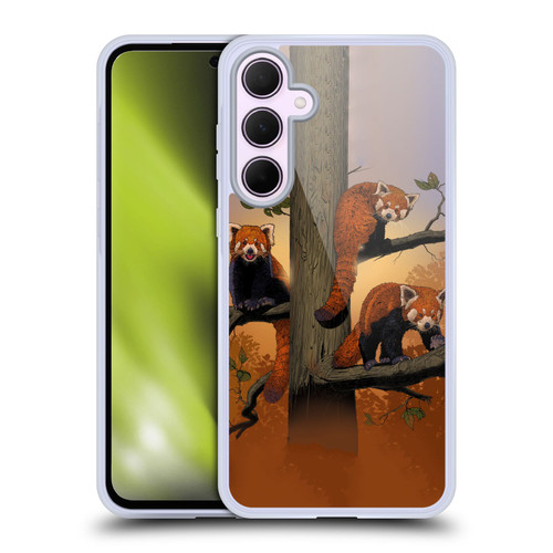 Vincent Hie Key Art Red Pandas Soft Gel Case for Samsung Galaxy A35 5G