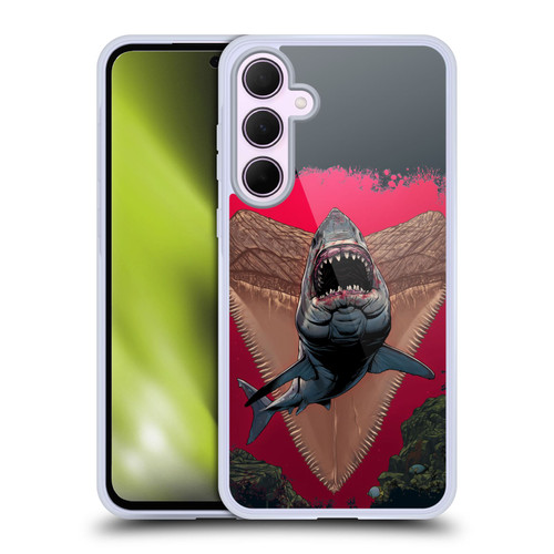 Vincent Hie Key Art Shark Soft Gel Case for Samsung Galaxy A35 5G