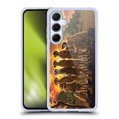 Vincent Hie Key Art Meerkat Family Soft Gel Case for Samsung Galaxy A55 5G