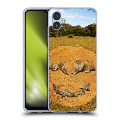 Vincent Hie Key Art A Lion Happiness Soft Gel Case for Samsung Galaxy M04 5G / A04e