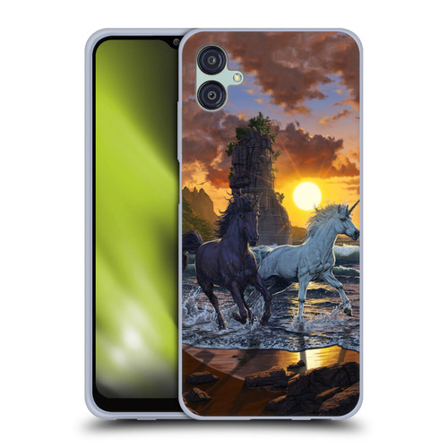 Vincent Hie Key Art Unicorns On The Beach Soft Gel Case for Samsung Galaxy M04 5G / A04e