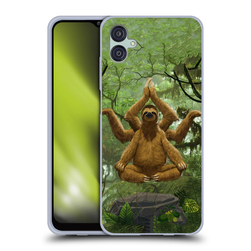 Vincent Hie Key Art Zen Sloth Soft Gel Case for Samsung Galaxy M04 5G / A04e