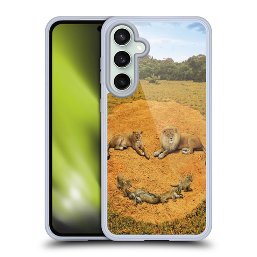 Vincent Hie Key Art A Lion Happiness Soft Gel Case for Samsung Galaxy S23 FE 5G
