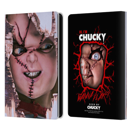 Seed of Chucky Key Art Doll Leather Book Wallet Case Cover For Amazon Kindle Paperwhite 5 (2021)