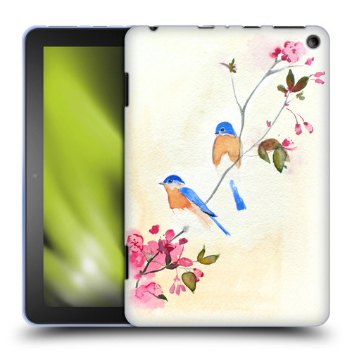 Mai Autumn Birds Blossoms Soft Gel Case for Amazon Fire HD 8/Fire HD 8 Plus 2020