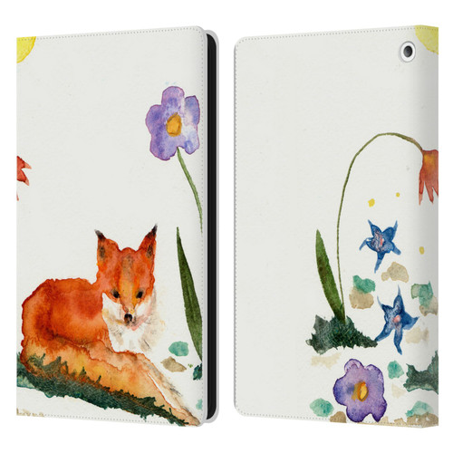 Wyanne Animals Little Fox In The Garden Leather Book Wallet Case Cover For Amazon Fire HD 8/Fire HD 8 Plus 2020