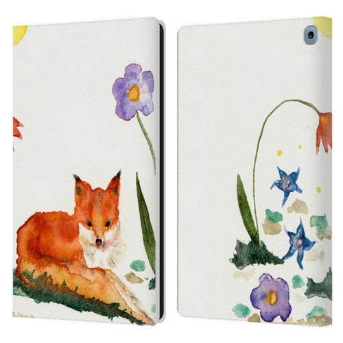 Wyanne Animals Little Fox In The Garden Leather Book Wallet Case Cover For Amazon Fire HD 10 / Plus 2021