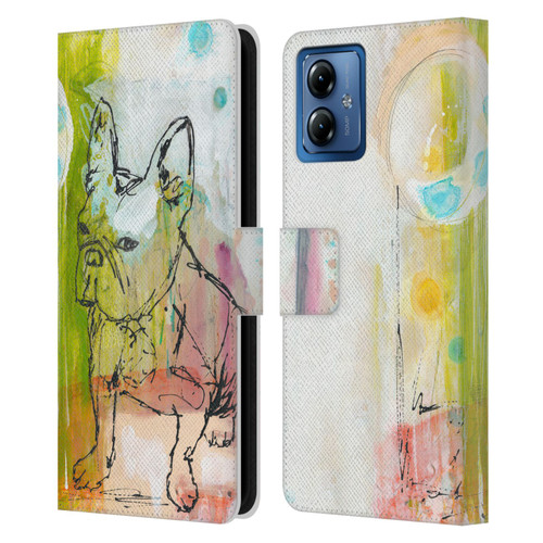 Wyanne Animals Attitude Leather Book Wallet Case Cover For Motorola Moto G14