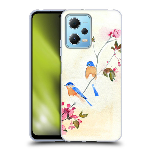 Mai Autumn Birds Blossoms Soft Gel Case for Xiaomi Redmi Note 12 5G