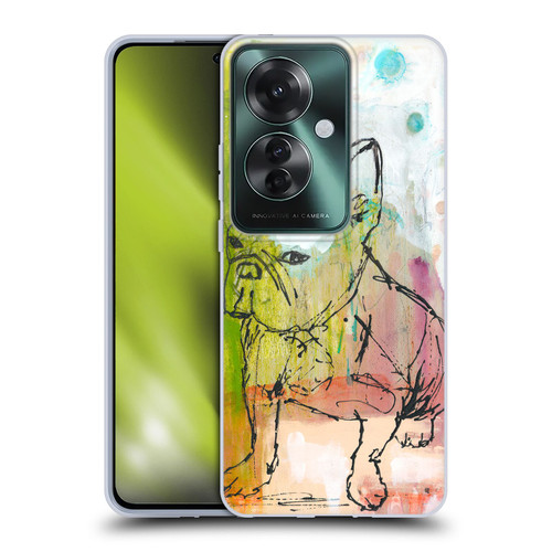 Wyanne Animals French Bulldog Sketch Soft Gel Case for OPPO Reno11 F 5G / F25 Pro 5G