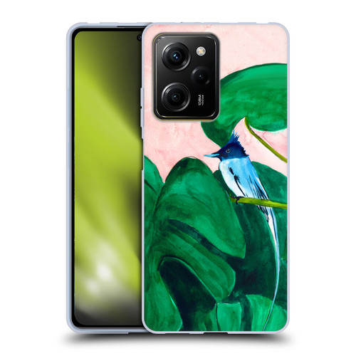 Mai Autumn Birds Monstera Plant Soft Gel Case for Xiaomi Redmi Note 12 Pro 5G