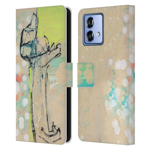 Wyanne Animals Dachshund Leather Book Wallet Case Cover For Motorola Moto G84 5G