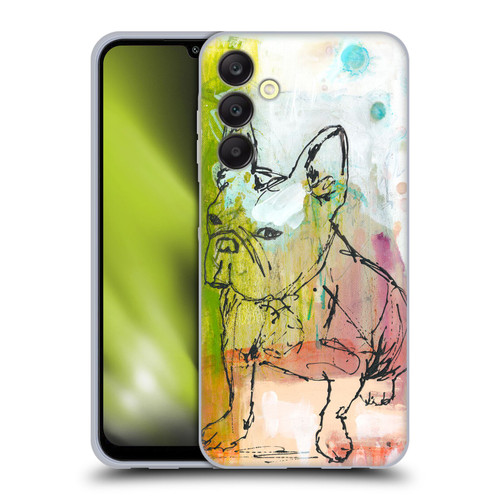 Wyanne Animals French Bulldog Sketch Soft Gel Case for Samsung Galaxy A25 5G