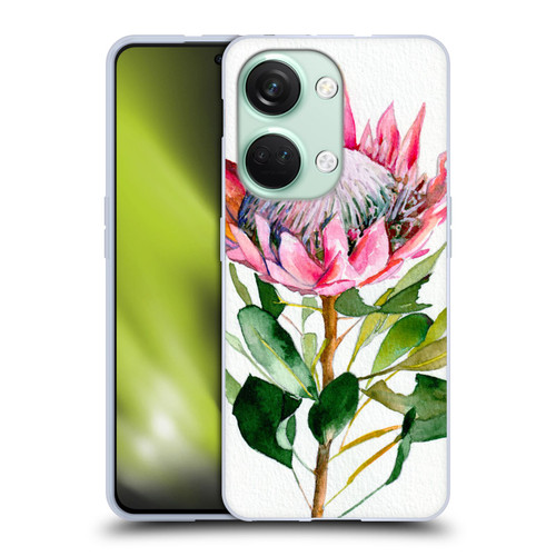Mai Autumn Floral Blooms Protea Soft Gel Case for OnePlus Nord 3 5G