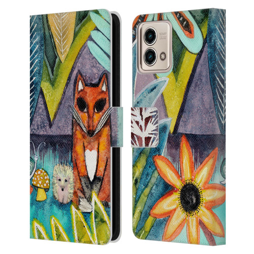 Wyanne Animals 2 Fox Leather Book Wallet Case Cover For Motorola Moto G Stylus 5G 2023