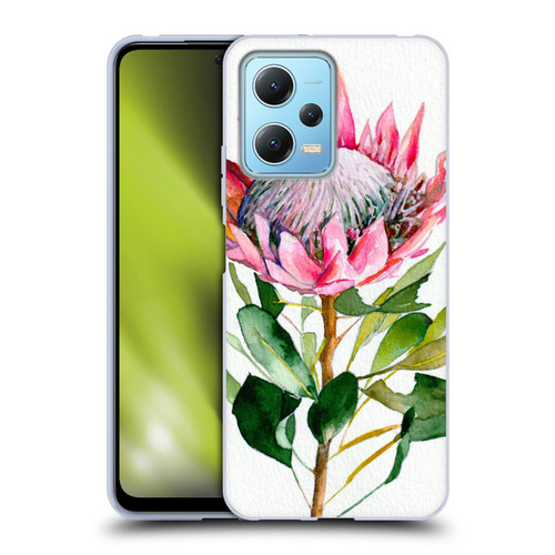 Mai Autumn Floral Blooms Protea Soft Gel Case for Xiaomi Redmi Note 12 5G