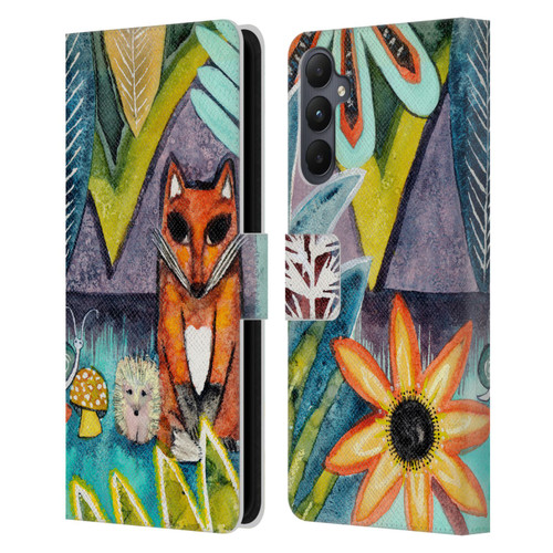 Wyanne Animals 2 Fox Leather Book Wallet Case Cover For Samsung Galaxy A05s