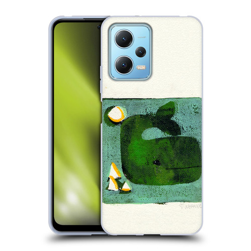 Wyanne Animals 2 Green Whale Monoprint Soft Gel Case for Xiaomi Redmi Note 12 5G