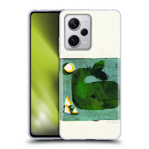 Wyanne Animals 2 Green Whale Monoprint Soft Gel Case for Xiaomi Redmi Note 12 Pro+ 5G