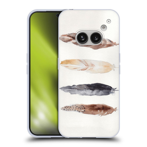 Mai Autumn Feathers Pattern Soft Gel Case for Nothing Phone (2a)