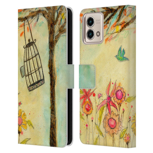 Wyanne Birds Free To Be Leather Book Wallet Case Cover For Motorola Moto G Stylus 5G 2023