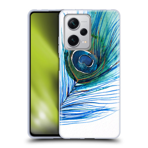 Mai Autumn Feathers Peacock Soft Gel Case for Xiaomi Redmi Note 12 Pro+ 5G