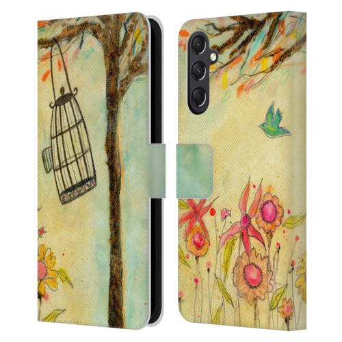 Wyanne Birds Free To Be Leather Book Wallet Case Cover For Samsung Galaxy A24 4G / M34 5G