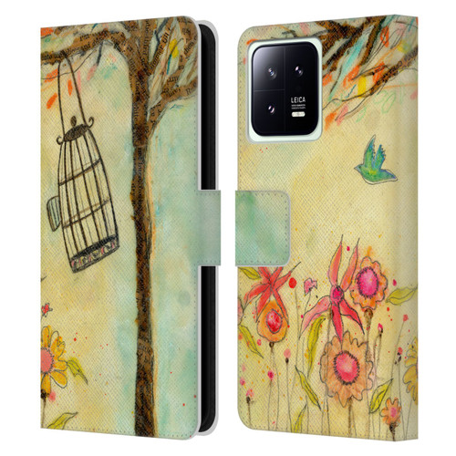 Wyanne Birds Free To Be Leather Book Wallet Case Cover For Xiaomi 13 5G