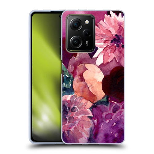 Mai Autumn Floral Garden Dahlias Soft Gel Case for Xiaomi Redmi Note 12 Pro 5G