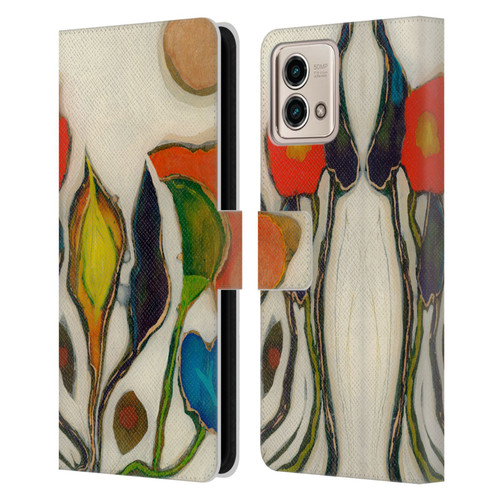 Wyanne Nature Artist Flowers Leather Book Wallet Case Cover For Motorola Moto G Stylus 5G 2023