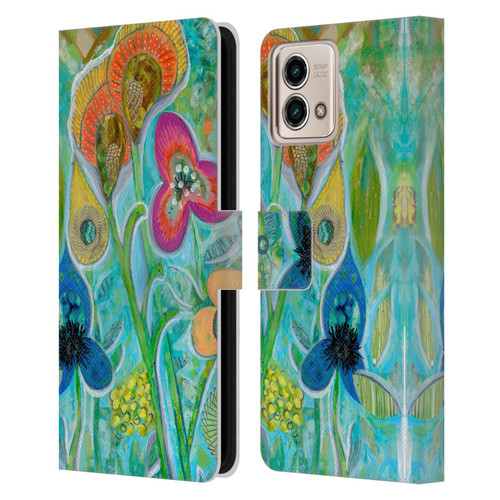 Wyanne Nature Garden Wild Leather Book Wallet Case Cover For Motorola Moto G Stylus 5G 2023