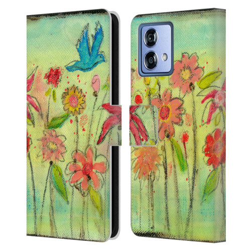 Wyanne Nature Sun Garden Leather Book Wallet Case Cover For Motorola Moto G84 5G