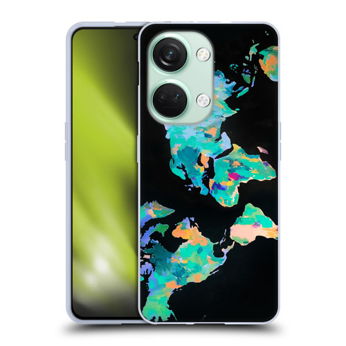 Mai Autumn Paintings World Map Soft Gel Case for OnePlus Nord 3 5G