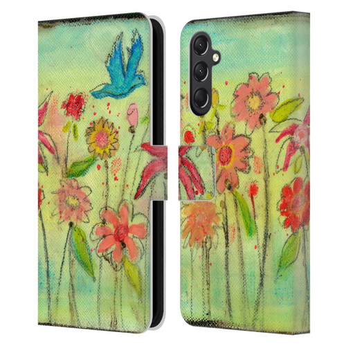 Wyanne Nature Sun Garden Leather Book Wallet Case Cover For Samsung Galaxy A24 4G / M34 5G