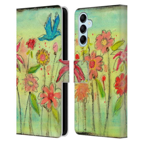 Wyanne Nature Sun Garden Leather Book Wallet Case Cover For Samsung Galaxy M14 5G