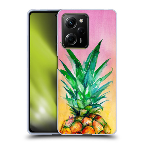 Mai Autumn Paintings Ombre Pineapple Soft Gel Case for Xiaomi Redmi Note 12 Pro 5G