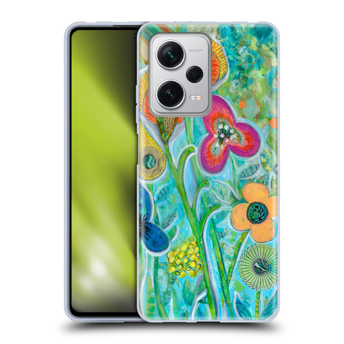 Wyanne Nature Garden Wildflowers Soft Gel Case for Xiaomi Redmi Note 12 Pro+ 5G