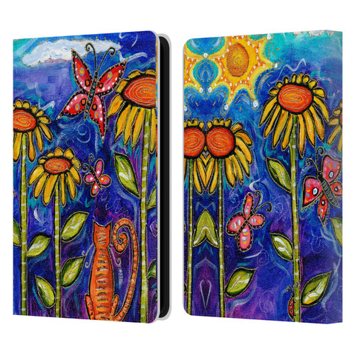 Wyanne Nature 2 Sundown Sunflowers Leather Book Wallet Case Cover For Amazon Kindle Paperwhite 5 (2021)