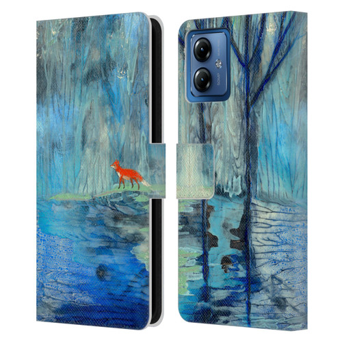 Wyanne Nature 2 Tranquil Travels Leather Book Wallet Case Cover For Motorola Moto G14