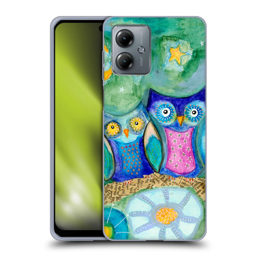 Wyanne Owl Pair of Birds Soft Gel Case for Motorola Moto G14